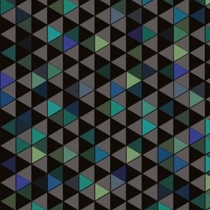 Black and blue Geometric Triangle 