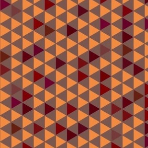 Orange and red Geometric Triangle 