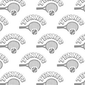 Tennis Icon Grey