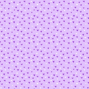 Purple  White Hearts (medium)