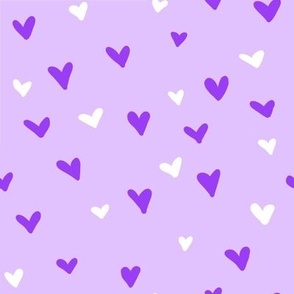 Purple White Hearts (large)