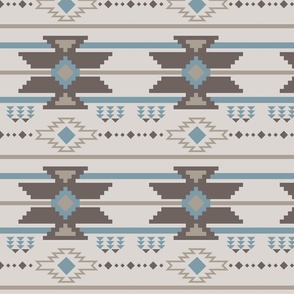 Native American Taupe blue Medium