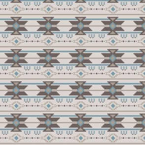 Native American Taupe blue Small