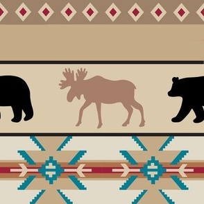 Bear and Moose Native American Medium