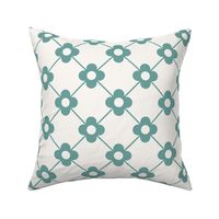 Quatrefoils, Light Teal