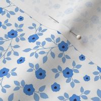 Ditsy Vintage Flora, floral, blue