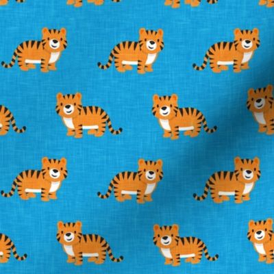 Cute Tigers - blue - LAD22