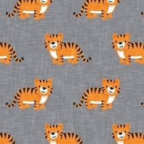 Cute Tigers - grey - LAD22
