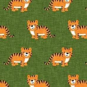Cute Tigers - green - LAD22