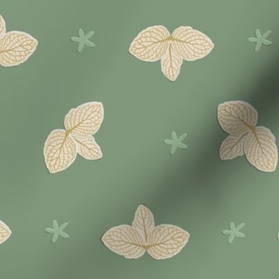 Tri-Leaf Safe _ Beige Papercut