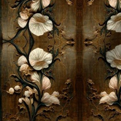 Wooden Florals II