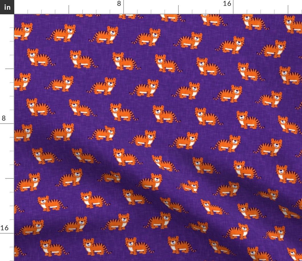 Cute Tigers - orange/ purple - LAD22