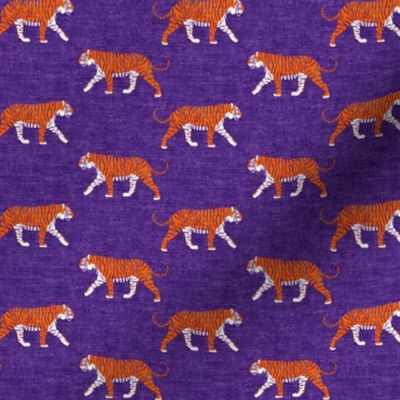 (small scale) Walking Tigers - Purple/Orange - College Football - LAD22
