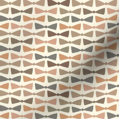 ( small ) Houndstooth, check, dog, bow tie, bow, light