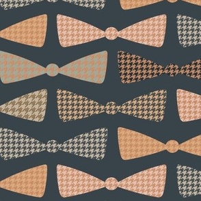 Houndstooth, check, dog, bow cat, tie, bow