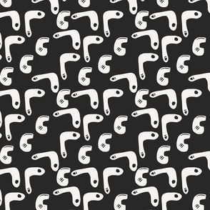 abstract pattern 4  in black and white