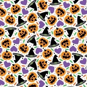 jackolantern witch hat purple mix