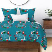 18x18 Panel Have a Holly Jolly Christmas for DIY Throw Pillow or Cushion Cover
