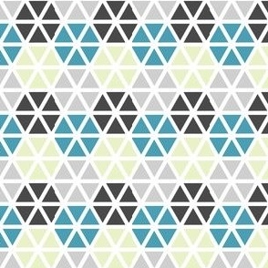 Blue and Gray Geo Mix