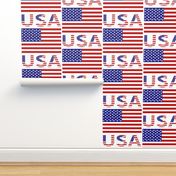 USA Flag & Name