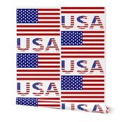 USA Flag & Name