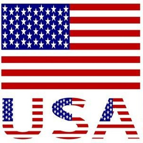 USA Flag & Name