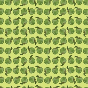 Green Apple Harvest on Lime Small
