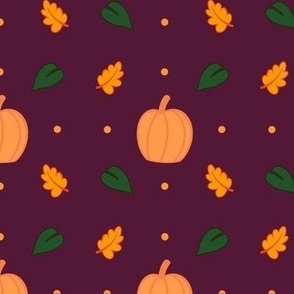 Pumpkin_Pattern In Purple (Wine)