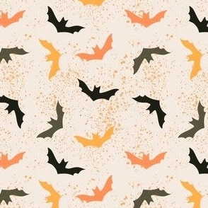 Halloween bats, Orange and black bats