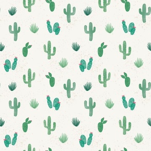 Desert Cactus Fabric, Wallpaper and Home Decor | Spoonflower
