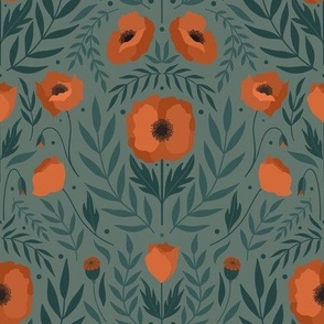 Poppies - Green