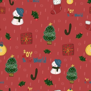 Christmas time/ Cherry-Xmas/ Let it Snow! Pattern