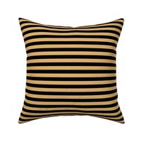 Classic Stripes Black and Honey Yellow