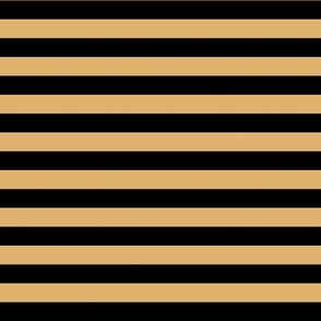 Classic Stripes Black and Honey Yellow
