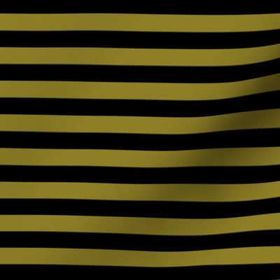 Classic Stripes Black and Khaki Green (1/2 inch stripe) (2025)