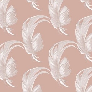 Gossamer Feathers on Regency Pink