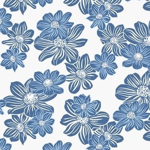Dandelion daisy blue med