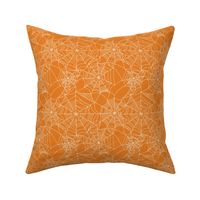 Halloween design cobwebs orange (Zest)