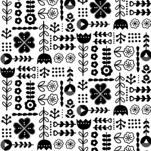 Monochrome Scandi Floral