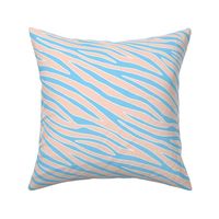 Little boho zebra stripes animal print minimalist double striped outline retro style blush island vibes