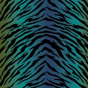 Animal Print-Tiger Blue/green