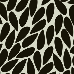 Sesame seeds, Black and cream wallpaper