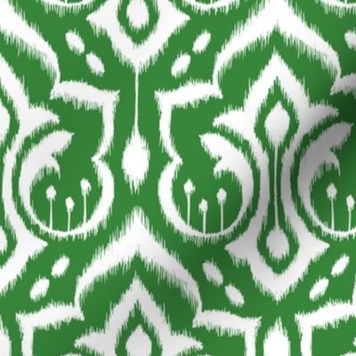 Ikat Damask - Evergreen