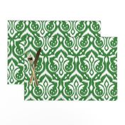 Ikat Damask - Evergreen