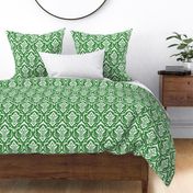 Ikat Damask - Evergreen