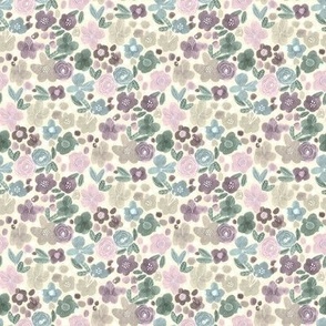 Earthy Translucent Floral - extra small  