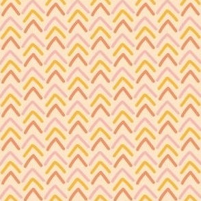 Abstract coordinate - triangle geometric shapes - pink yellow orange