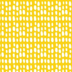 Walking leopards - yellow abstract dots coordinate