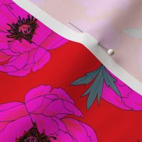 Hippie chic Peony_RED AND FUCHSIA_LARGE