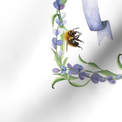 Bees and Lavender Tea Towel Calendar